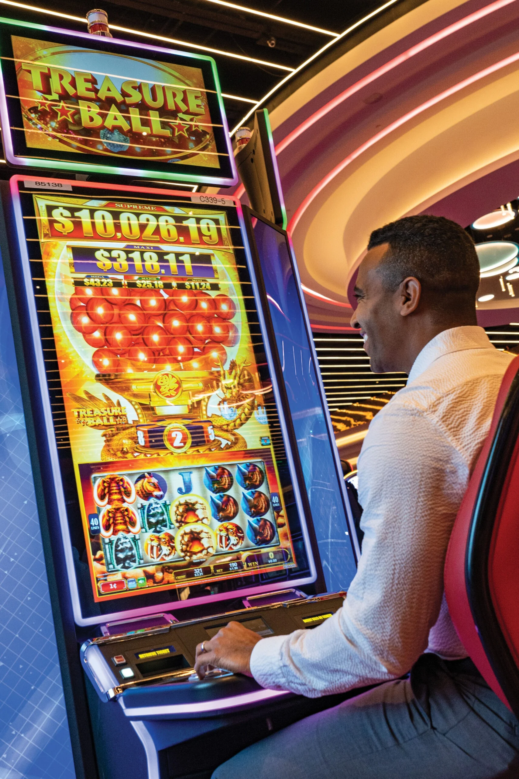 财神捕鱼老虎机游戏界面展示多种老虎机选择